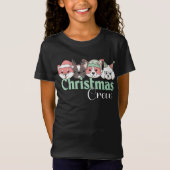 Cute Christmas Dog Crew T-shirt (Voorkant)