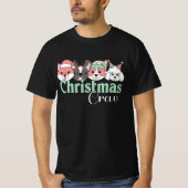 Cute Christmas Dog Crew T-shirt (Voorkant)