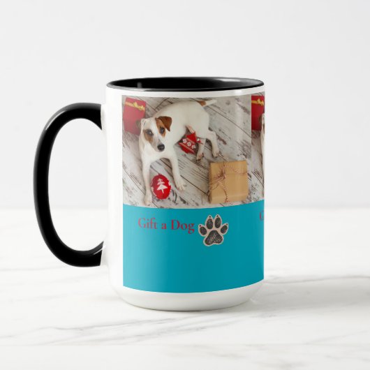 Cute Christmas Dog Gift Mug Mok (Links)