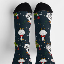 Cute Christmas Ducks Socks Sokken