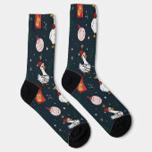 Cute Christmas Ducks Socks Sokken (Rechts)