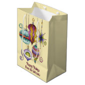 Cute Christmas, Elegant and Fancy Glass Ornaments Medium Cadeauzakje (Voorkant Gekanteld)