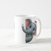 Cute Christmas Elephant Coffee Mug  Koffiemok (Voorkant rechts)