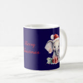 Cute Christmas Elephant Koffiemok (Voorkant rechts)