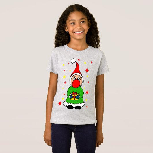 Cute Christmas elf T-shirt (Voorkant volledig)