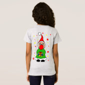 Cute Christmas elf T-shirt (Achterkant volledig)