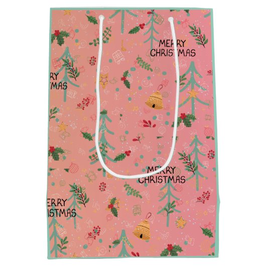  Cute Christmas Gift Bag Medium Cadeauzakje (Achterkant)