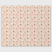 Cute Christmas Gift Wrapping Cadeaupapier (Vlak)