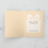 Cute Christmas Gingerbread Custom Holiday Card  Feestdagen Kaart (Binnen)