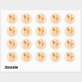 Cute Christmas Gingerbread Personalized Sticker (Vel)