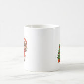 Cute Christmas Girl Decorating Tree Mug Koffiemok (Center)