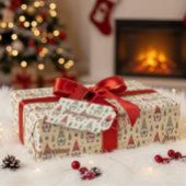 Cute Christmas Gnome Gift Tag Cadeaulabel