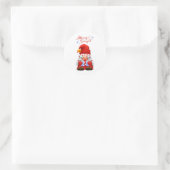 Cute Christmas Gnome Merry & Bright Sticker (Tas)