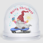 Cute Christmas Gnome Snow Globe Sneeuwbol (Voorkant)