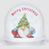 Cute Christmas Gnome Snow Globe Sneeuwbol (Achterkant)