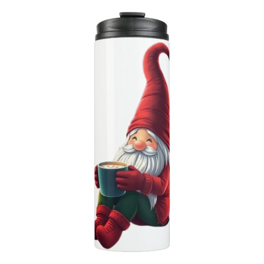 Cute Christmas gnome Thermosbeker (Voorkant)