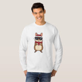 Cute Christmas Hamster in Holiday Outfit T-shirt (Voorkant volledig)