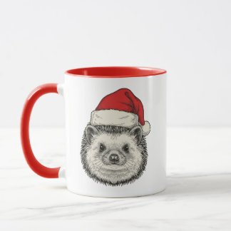 Cute Christmas Hedgehog Mok