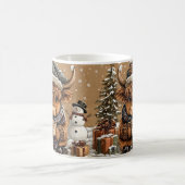 Cute Christmas Highland Cow Mug – Cozy Winter Mug Koffiemok (Center)