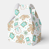 Cute Christmas Holiday Xmas Gingerbread Bedankdoosjes (Voorkant Zijde)