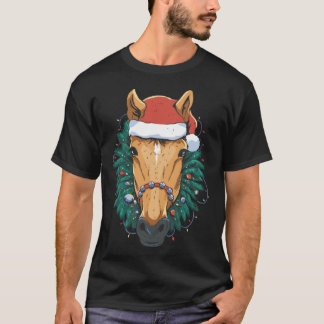 Cute Christmas Horse T-shirt
