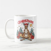 Cute Christmas Kangaroo Mug with Festive Trees Koffiemok (Links)