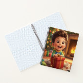 Cute Christmas Kid Gift Notebook Notitieboek (Binnen)