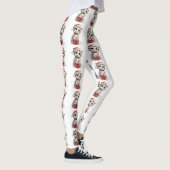 Cute Christmas Kitten on Gift Box Leggings (Rechts)