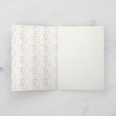 Cute Christmas Llama Holiday Card Feestdagen Kaart (Binnen)