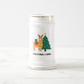 Cute Christmas Llama Illustration – Festive Holida Bierpul (Center)