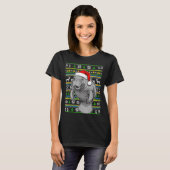 Cute Christmas Manatee Shirt, Manatee Ugly Xmas Sw T-shirt (Voorkant volledig)