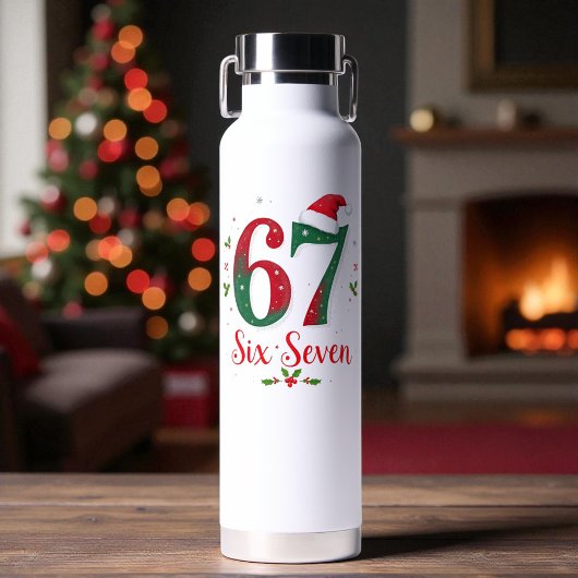 Cute Christmas Meme Six Seven 67 6 7 Holiday Waterfles