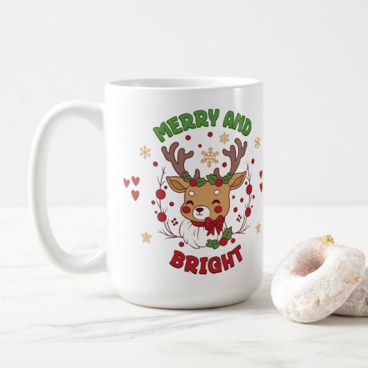 Cute Christmas Mug Koffiemok (Met donut)