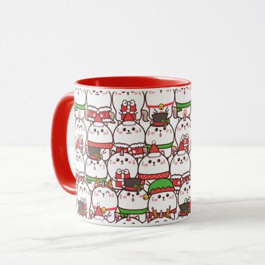 Cute Christmas  Mug Mok (Voorkant links)