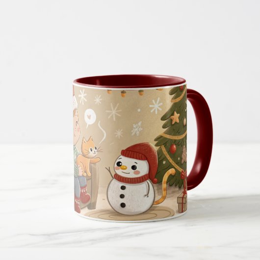 cute christmas mug mok (Voorkant rechts)