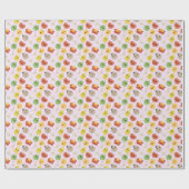 Cute Christmas Ornaments Cadeaupapier (Vlak)