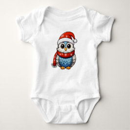 Cute Christmas Owl – Adorable Holiday Bodysuit
