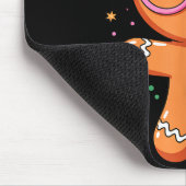 Cute Christmas Pajama Gingerbread Blowing Bubble G Muismat (Hoek)