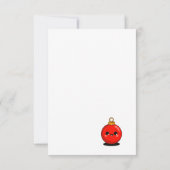 Cute Christmas Panda  – Minimal Holiday  Bedankkaart (Achterkant)