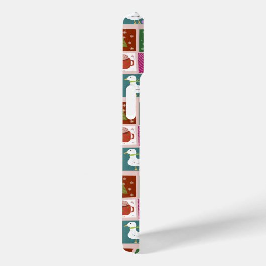 Cute Christmas Patchwork Pattern Case-Mate iPhone Case (Achterkant / Rechts)