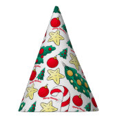 Cute Christmas Pattern Party Hat Feesthoedjes (Rechts)