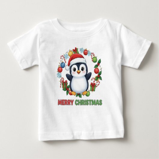 Cute Christmas Penguin Illustration (Voorkant)