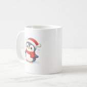 Cute Christmas Penguin Mug – Kawaii Koffiemok (Voorkant links)
