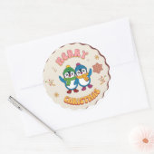 Cute Christmas Penguin Sticker (Envelop)