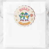 Cute Christmas Penguin Sticker (Tas)