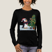 Cute Christmas Penguin T-Shirt (Voorkant)