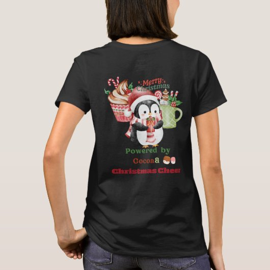 Cute Christmas Penguin T-Shirt – Sweet Squad on Du (Achterkant)