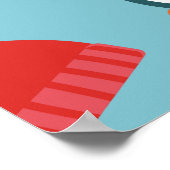 Cute Christmas Penguins Pattern Poster (Hoek)