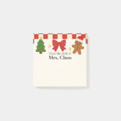 Cute Christmas Personalized Sticky Notes (Voorkant)