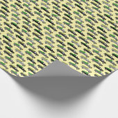 Cute Christmas Pickup Trucks Trees Retro Xmas Gift Cadeaupapier (Hoek)